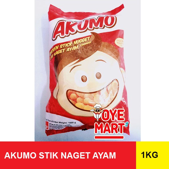 AKUMO STIK NAGET AYAM 1KG NUGGET AYAM