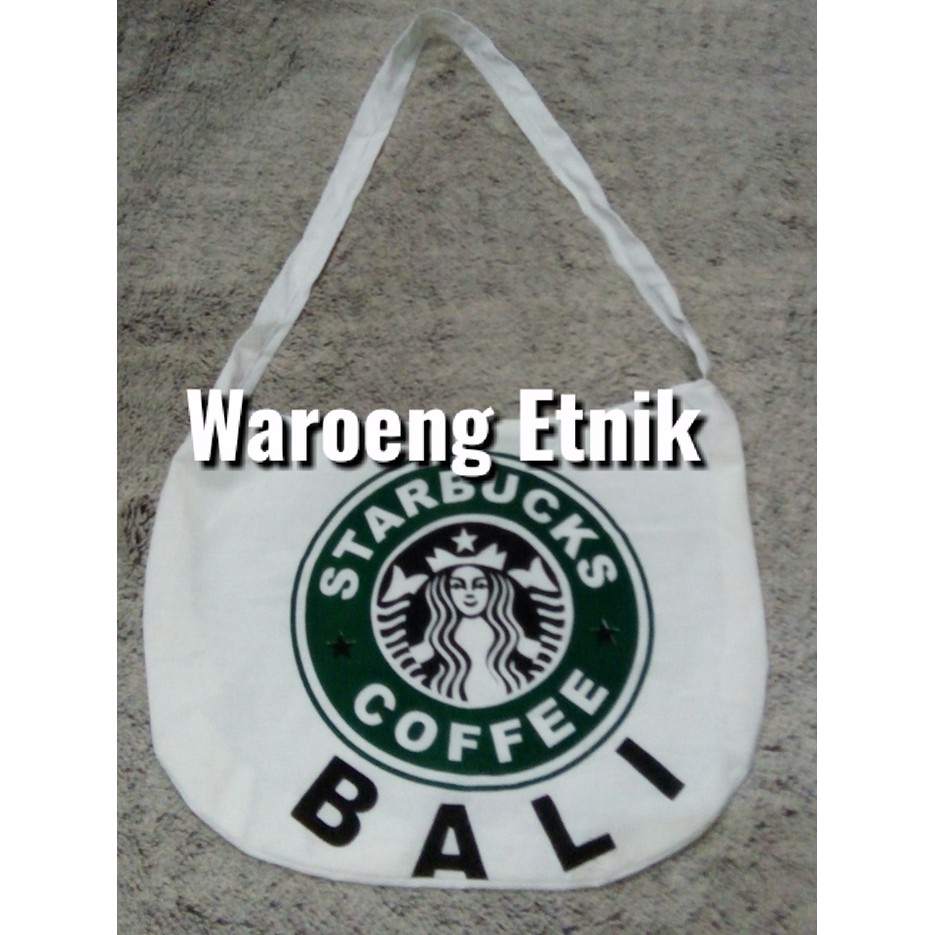 Tas Kanvas Bali Slempang Starbuck
