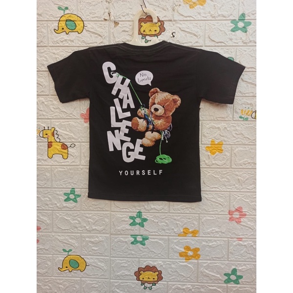 kAos anak motif teddy Bear / kaos kids murah