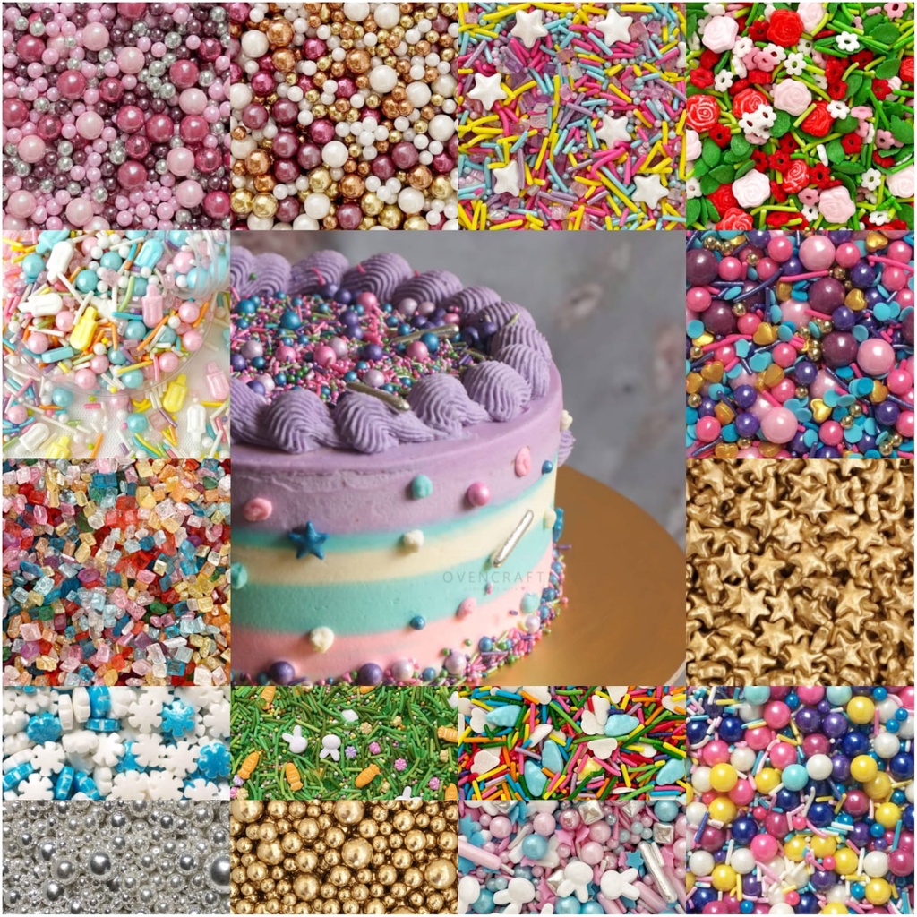 

aneka sprinkle cake/hiasan kue (cap)