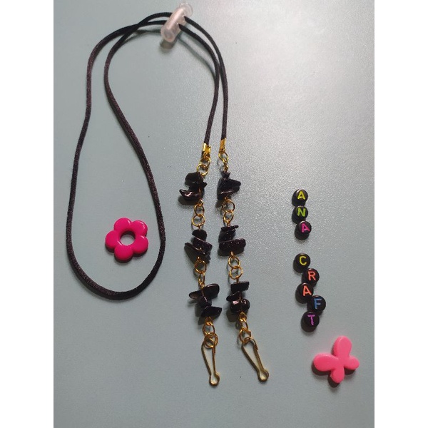 Konektor+Tali Masker 2in1 Manik Batu