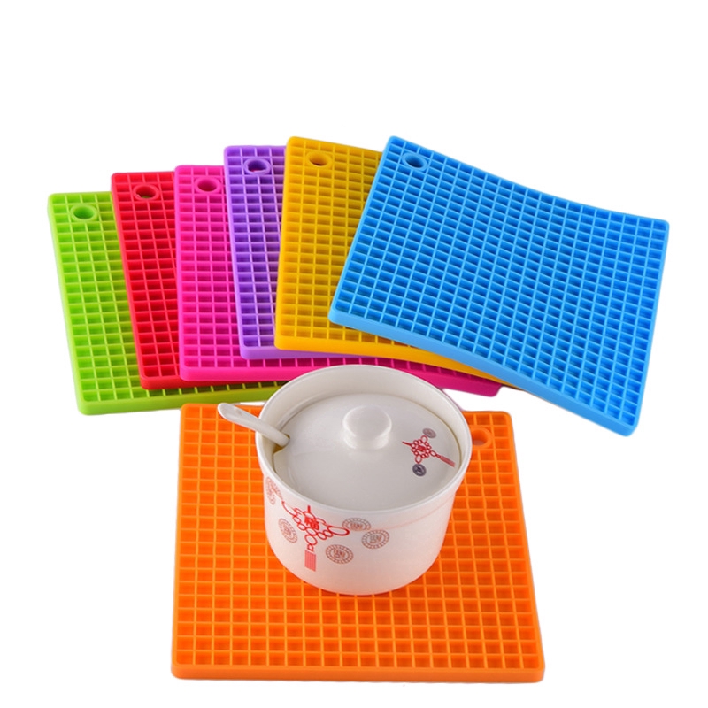 Pad Holder Piring  Sendok Jar Opener Bahan Silikon Bentuk 