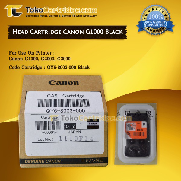 Print Head Canon G1000 G2000 G3000 Black Original Canon QY6-8003-000