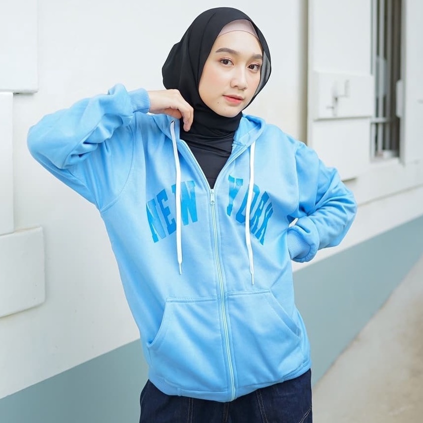 Public - New York Zipper - Jaket Hoodie Unisex Terbaru