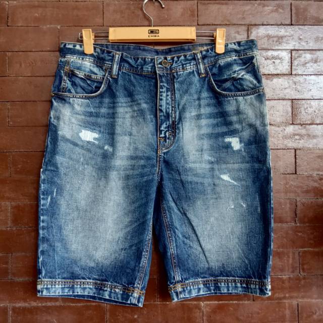  Celana  Denim  Casual Pendek Emba  Jeans  Original  Premium 