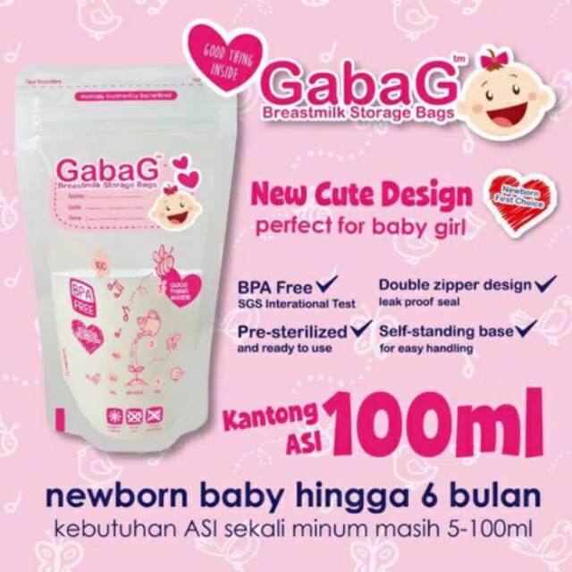 Gabag Kantong Asi 100ml / 120ml (isi 30pcs)