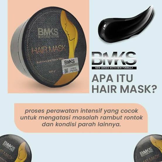 BMKS HAIR MASK Masker Rambut Kemiri 300 gr