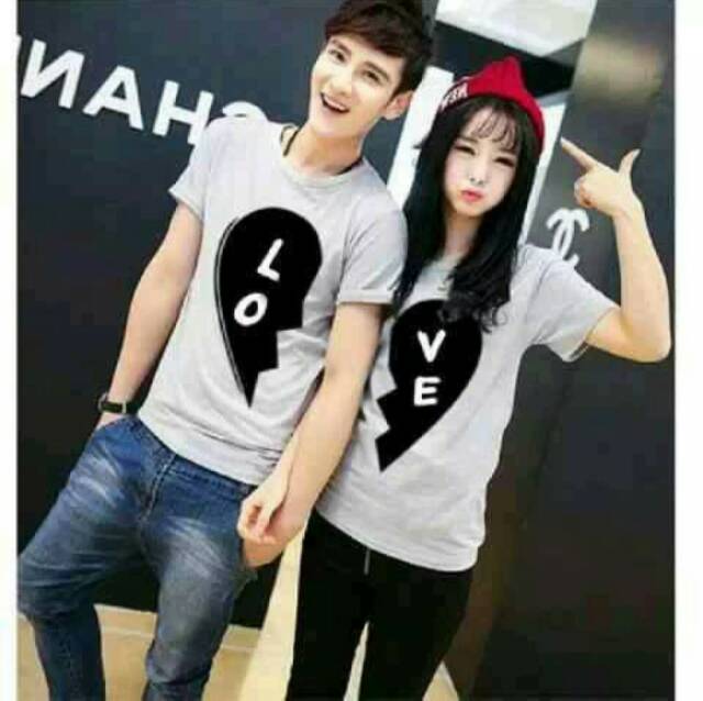 Tshirt Couple LO / VE tangan pendek