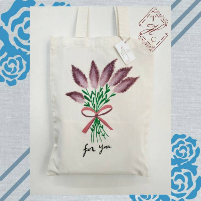 

Totebag Lukis -Lavender for you-