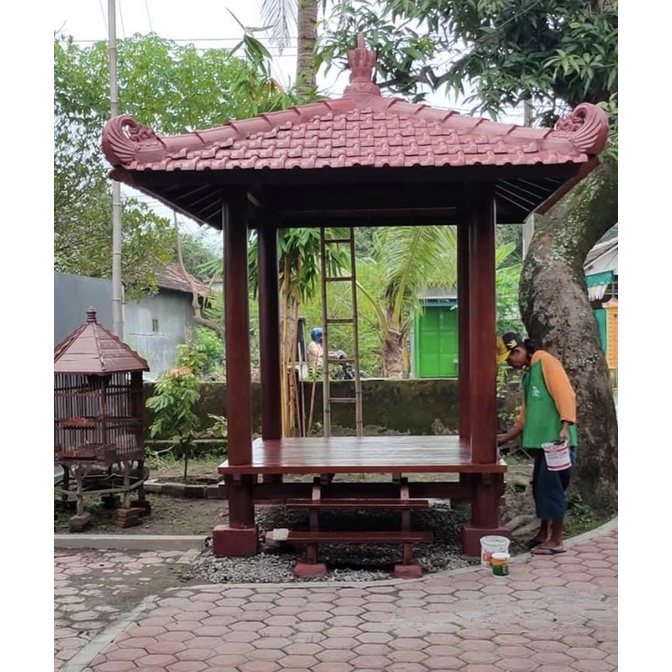 Cahaya Art Furniture - Gazebo kayu jati / gazebo minimalis / pargola kayu jati / gazebo taman / gaze