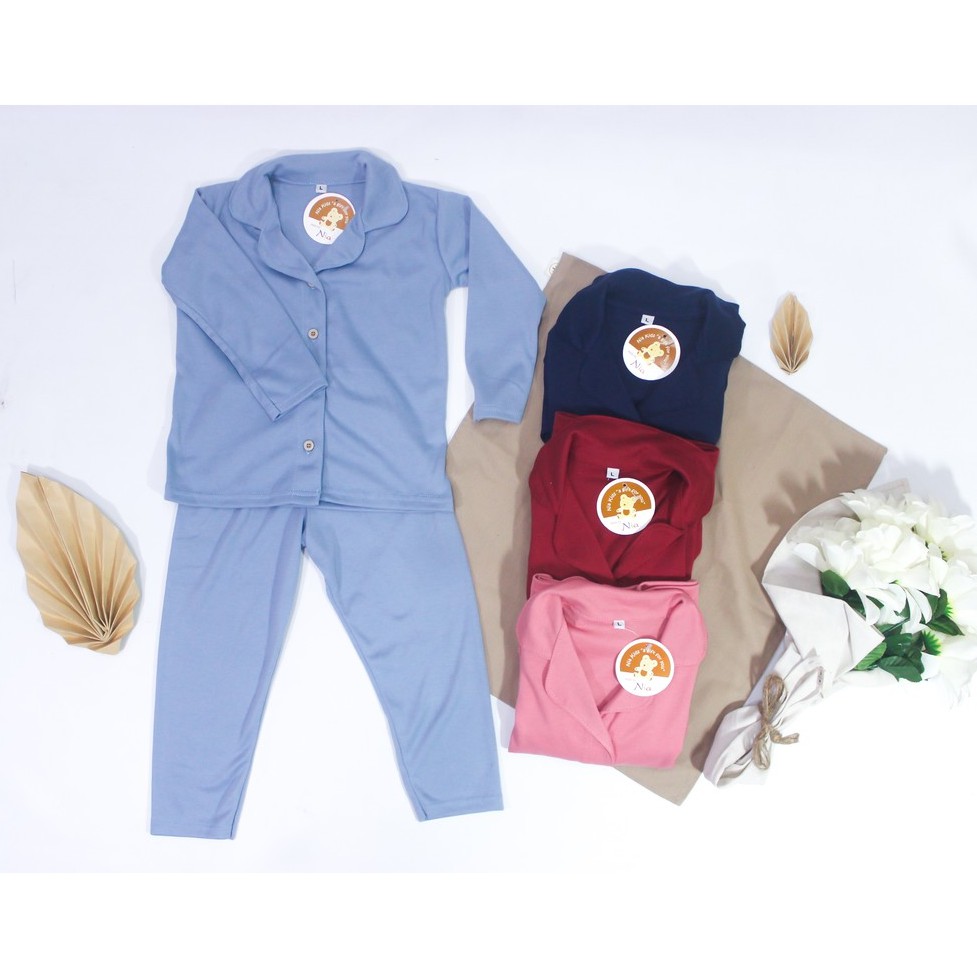 SALE!!! PIYAMA POLOS NIA PREMIUM SNI//PIYAMA BAYI POLOS WARNA TUA