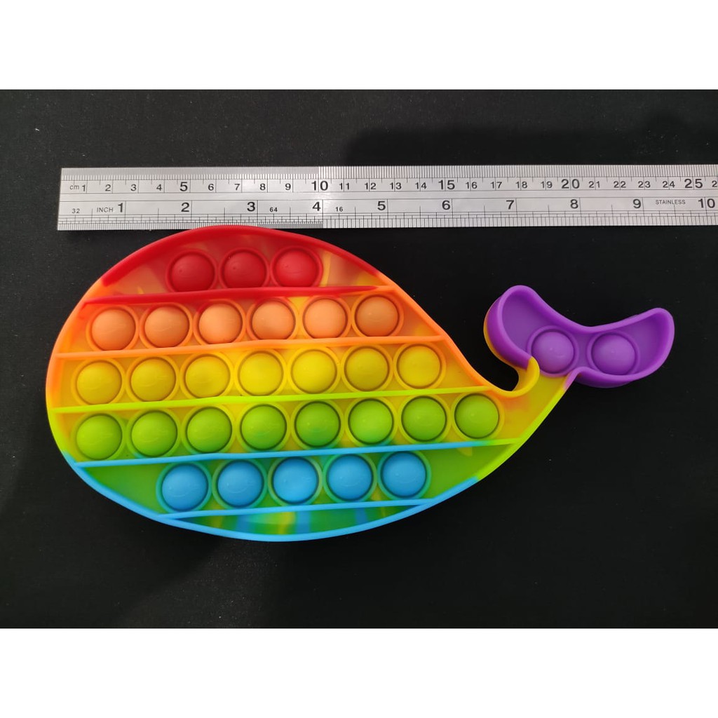 Tas Pop It Motif UNICORN / Mainan pop it murah popit Pop Its Square rainbow multicolor Fidget Toy Push bubble Penghilang Stres-Paus