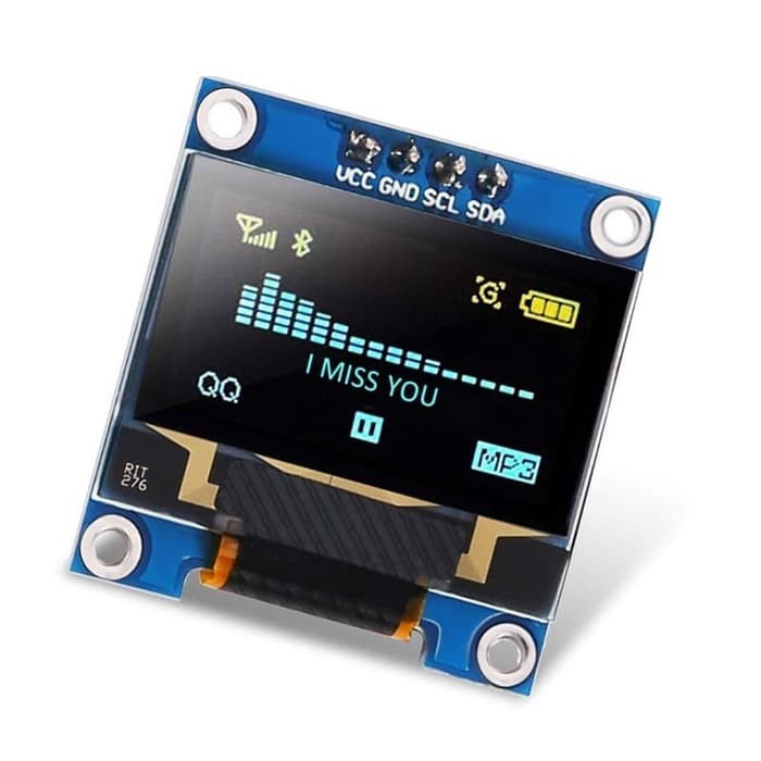 0,96 Inch OLED Display Blue 128 x 64 SSD1306 SPI Protocol