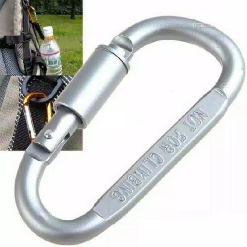 HS-1 Carabiner Karabiner Aluminium Bahan Material Baja Anti Karat / Quickdraw Carabiner Buckle