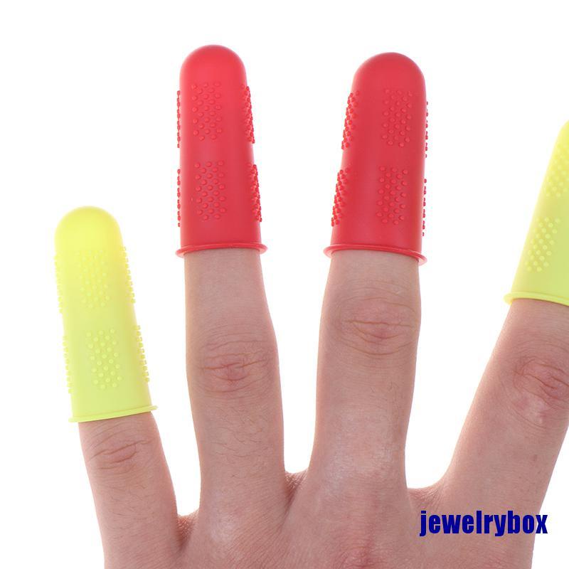 3pcs / set Sarung Jari Bahan Silikon Anti Slip