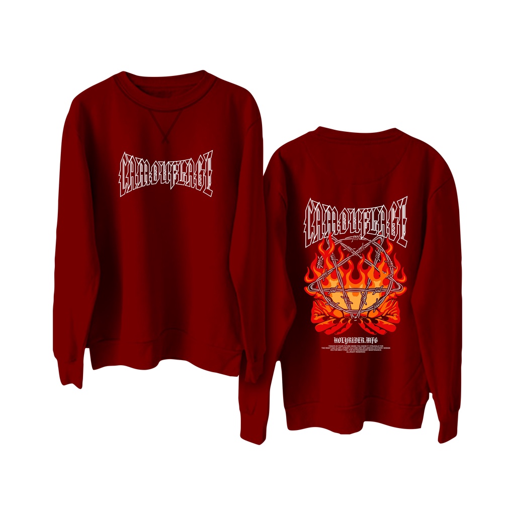 Holyrider Sweter Basic MFG || Crewneck sweatshirt sablon DTF II SIZE M - XXL ( Pria &amp; Wanita )