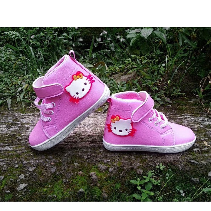 Sepatu Boots Anak Perempuan Motif Kartun KTY Ukuran 21-35