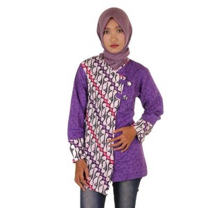 Blouse Batik I Blouse Kerja Wanita Batik I Blus Batik Wanita Wanda