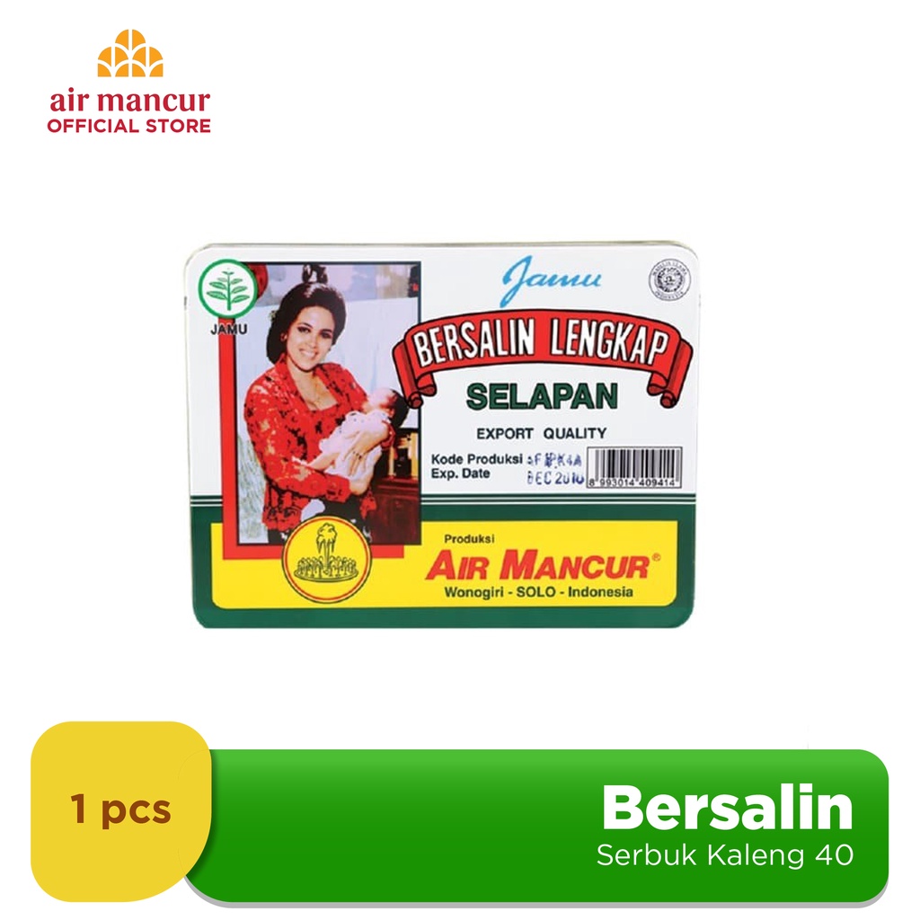 Jamu Bersalin Lengkap Selapan (40 Hari)