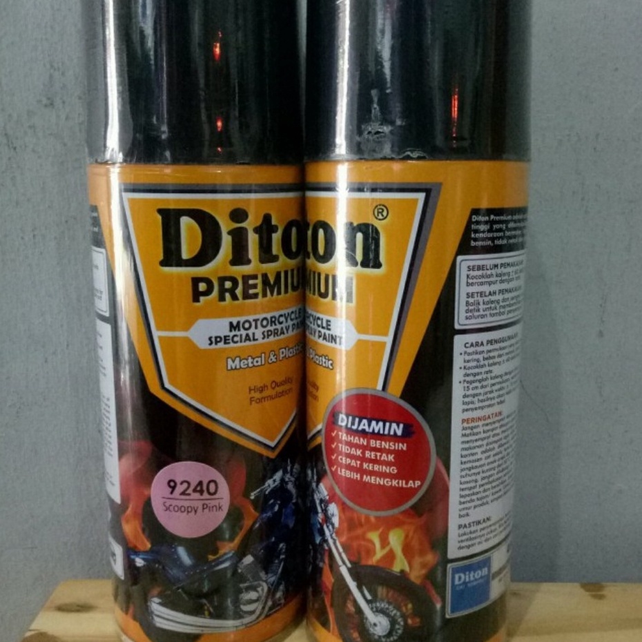 DITON Premium Pilok Pilox Cat Semprot 400cc - H9240* Scoopy Pink / Merah Muda Scopy (9240)