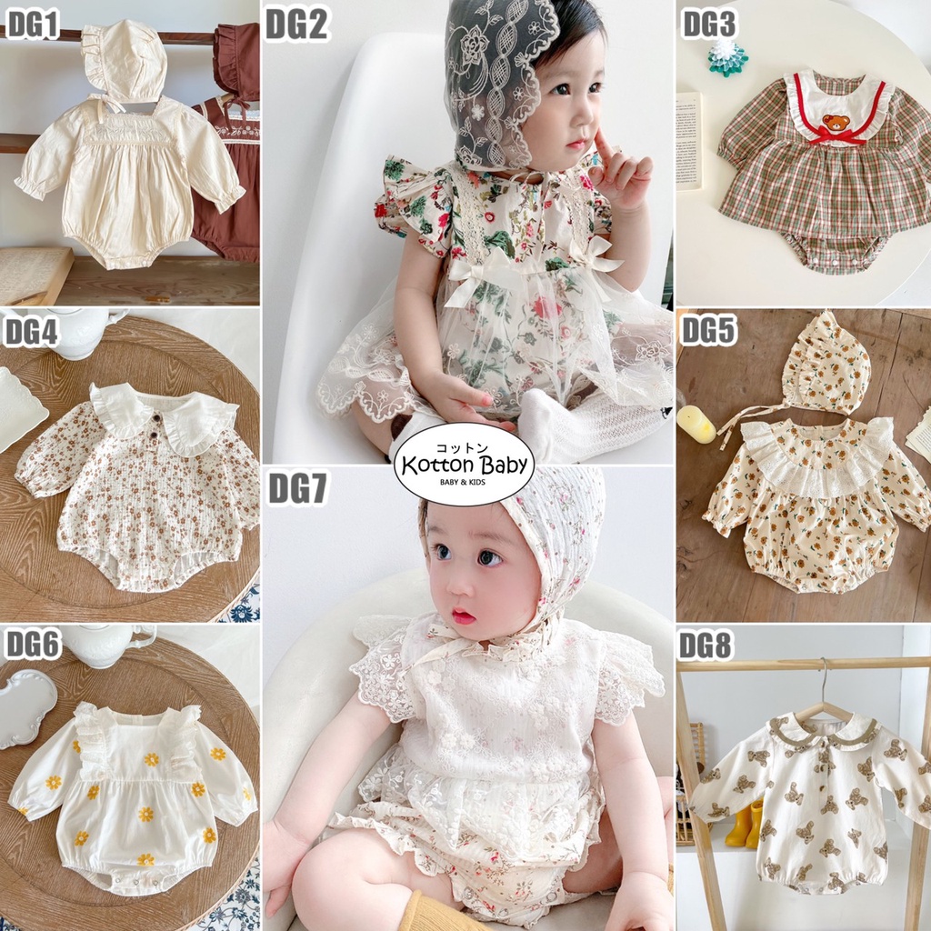 0-18bln PAKAIAN BAYI [Premium impor] BAJU ANAK JUMPER JUMPSUIT ROMPER PEREMPUAN catalog DDWJ DG