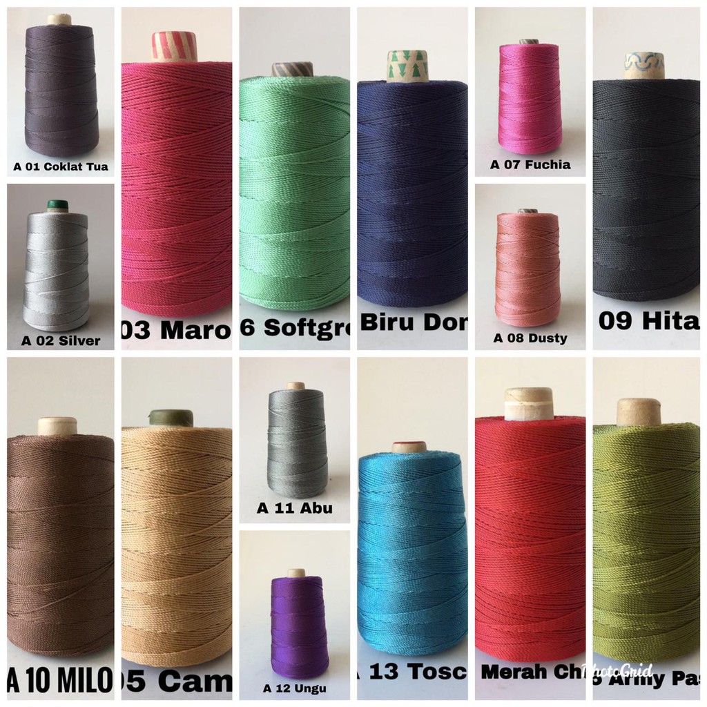 [1-15] Benang Nylon PP D27 Cone 500Gr High Quality Harga Pabrik