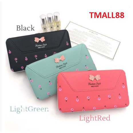 ♥TMALL88♥ Dompet Panjang Wanita Ellieth Korea Heel Style. Dompet Import Real Pict