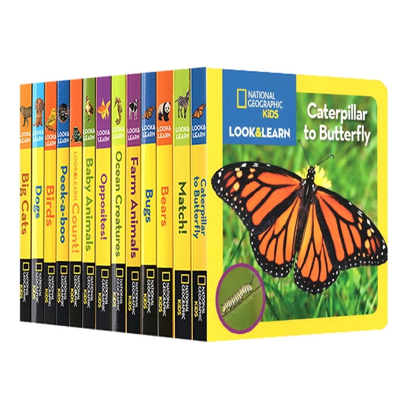 [LOGU] Buku national geographic Kids Look and learn, Board book pendidikan NatGeo