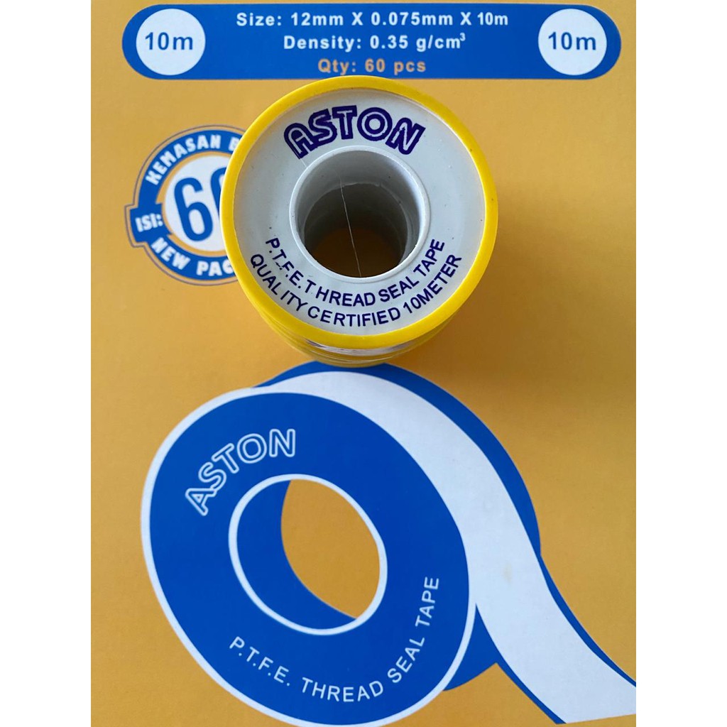 SEAL TAPE 12 x 0,075 MM x 10 METER ISOLASI PUTIH LENTUR UNTUK CEGAH BOCOR / PIPA KRAN-yoyosoo