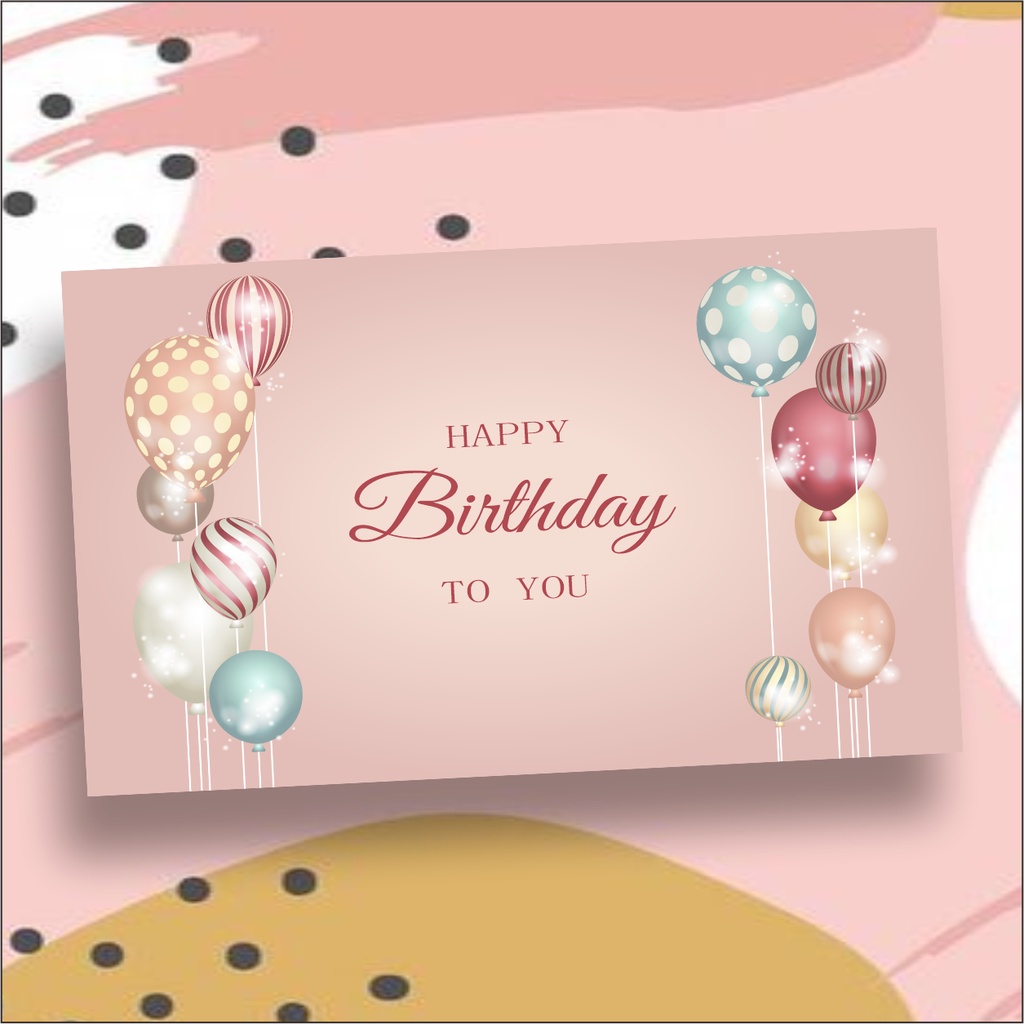 Jual kartu ucapan selamat ulang tahun di kirim random(diselipkan dalam