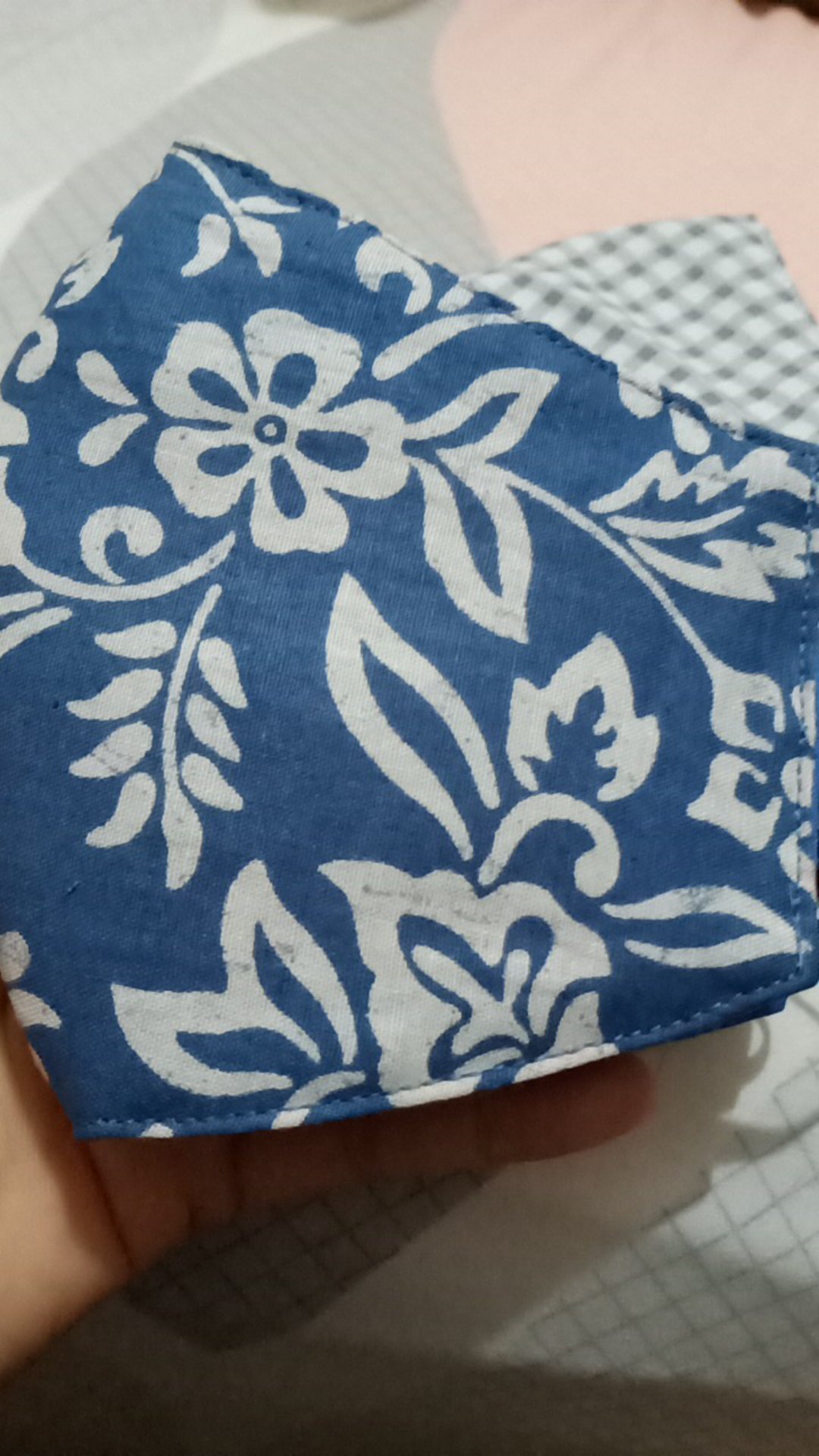 Masker Motif Batik Kain Anak Dan Jumbo Earloop Dan Hijab 3 Lapis (3 Ply)