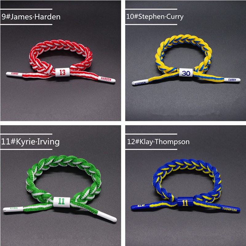 Gelang Bintang Basket 16 Gaya/ Gelang Tali Kepang / Tali Tangan Olahraga Mode