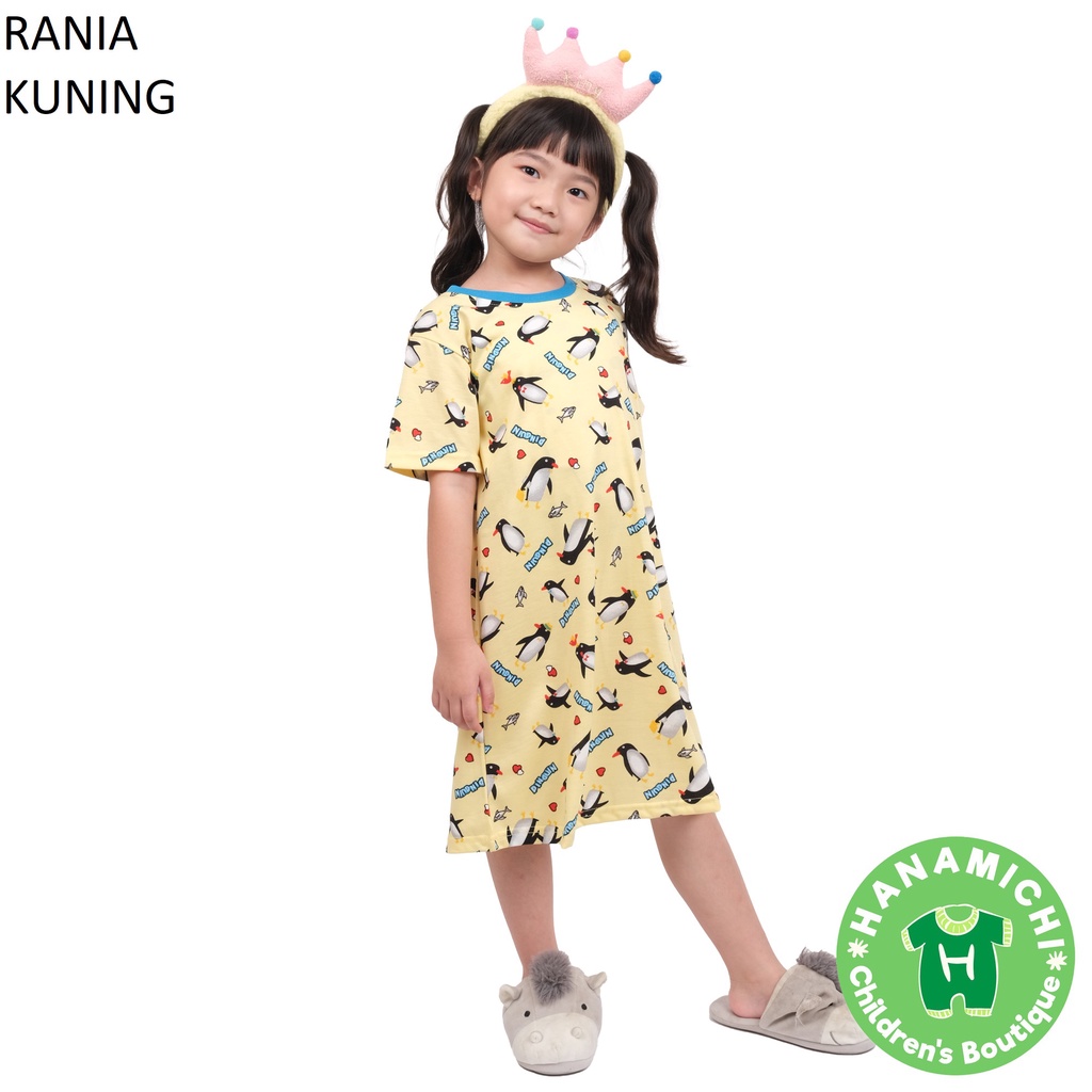 Hanamichi RANIA Dress Anak Lengan Pendek Full Print