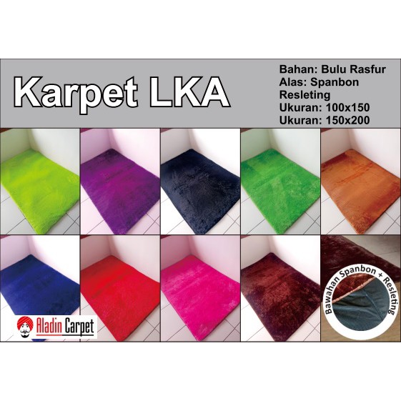 Karpet Bulu Rasfur Uk 150x100x2.5cm