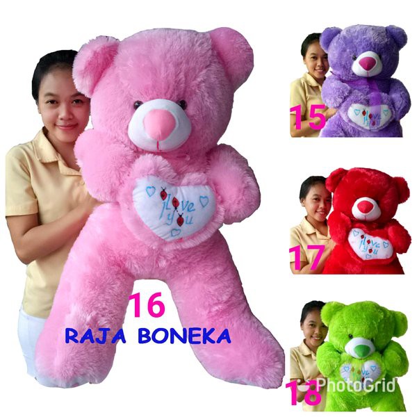 B 13 Boneka Beruang Teddy Besar Pink