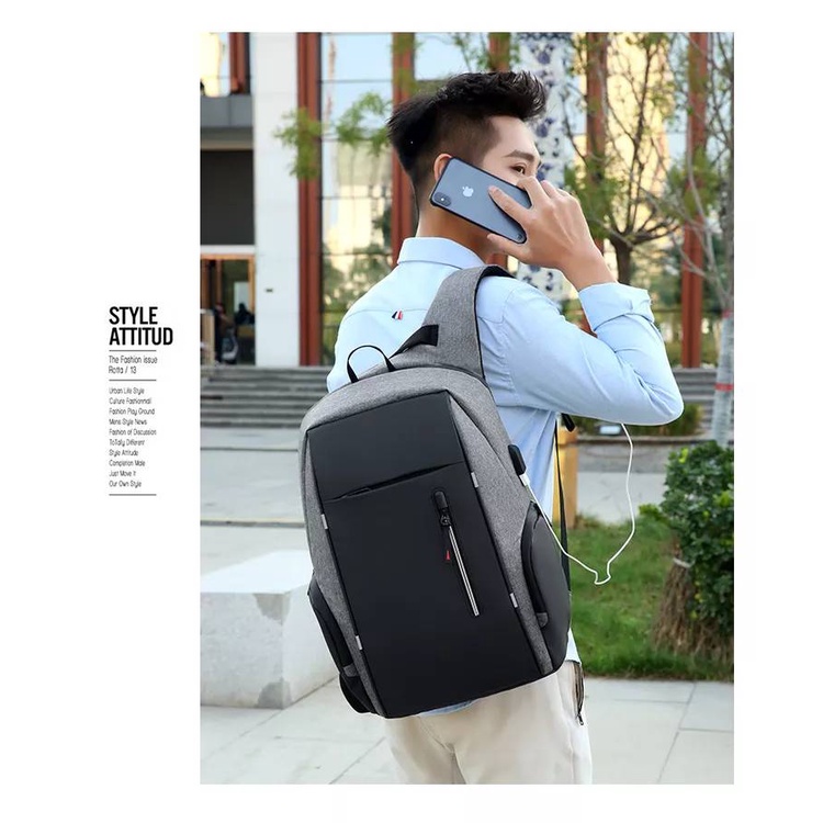 New Arrival - Tas Ransel canvas IAC Backpack Up to 15 inch - Tas Pria Tas Wanita Tas Bahu Daypack