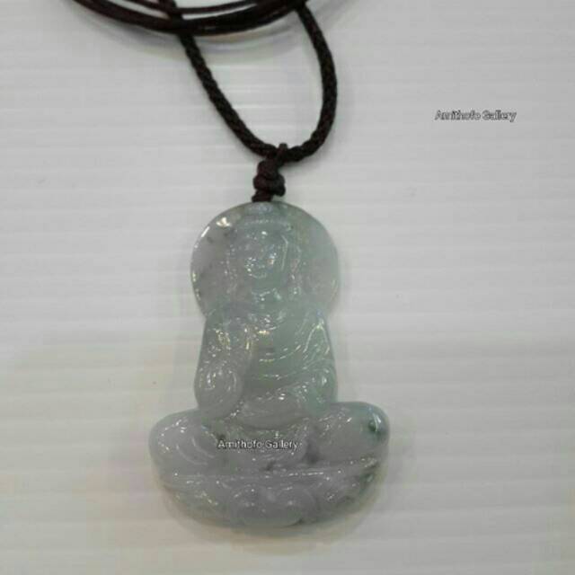 Liontin Buddha Giok Putih C