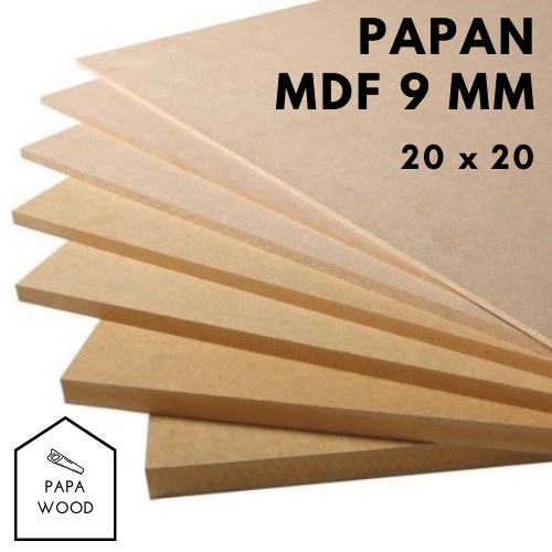 

PAPAN MDF 9 MM UKURAN 20X20 CM (min. pembelian 3 pcs)