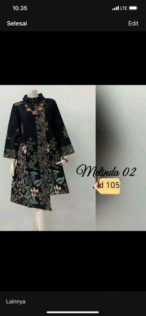 Batik Tunik Melinda Bahan Katun Primisima Unggul Jaya Ukuran All Size Ld 105 Cm