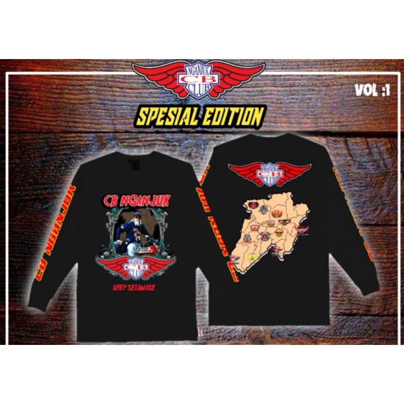 kaos CB nganjuk bersatu edisi acara cb anti tobat gambar abah qoyum