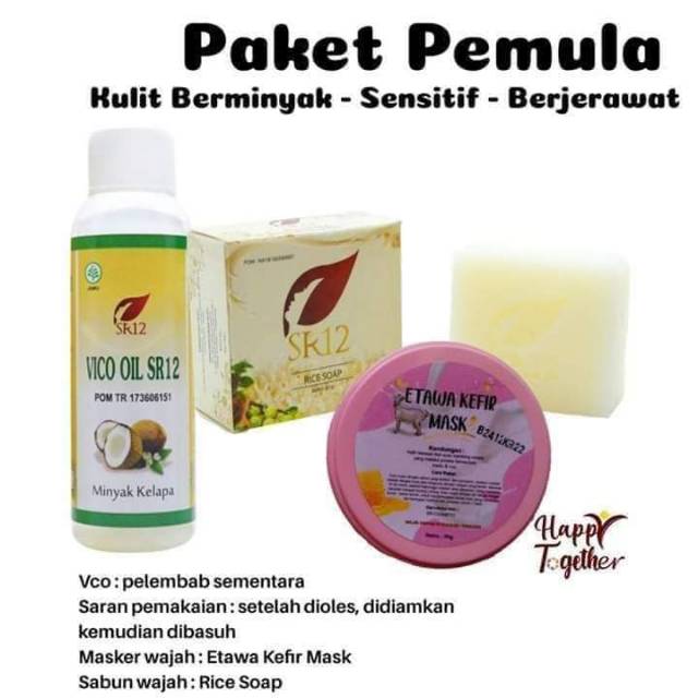 Sr12 Paket Pemula Untuk Kulit Berminyak Kulit Berjerawat Kulit Sensitif Berminyak Berjerawat Shopee Indonesia