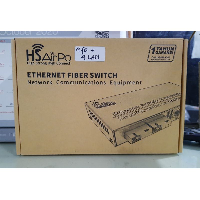 10/100Mbps 4 SC 4 RJ45 ETHERNET FIBER SWITCH HS AIRPO CM4F4E