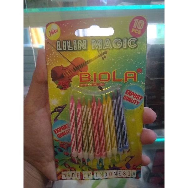 lilin ulang tahun/ lilin magic biola