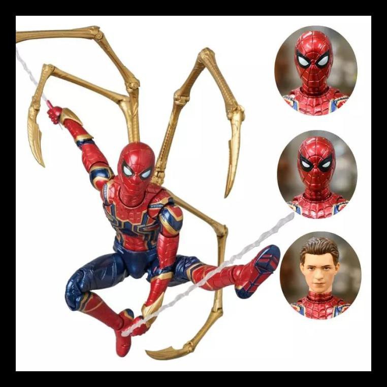 Update Mafex 081 Marvel Avengers Iron Spider Spiderman Infinity War Figure Action Figure Murah