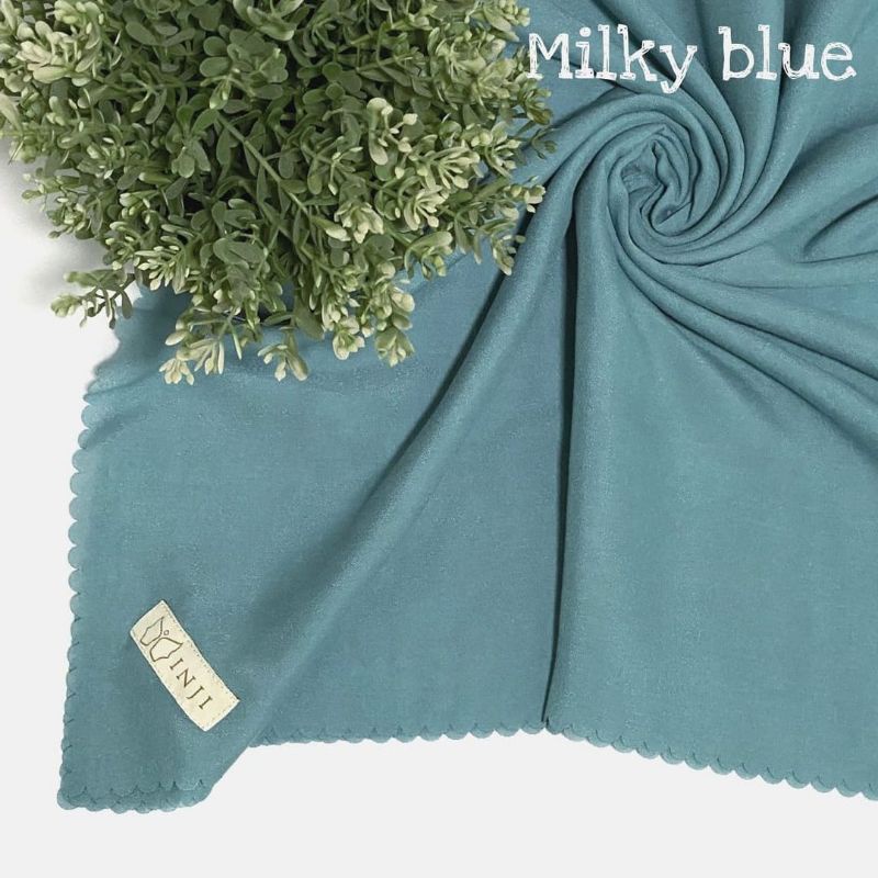 HIJAB INJI LASERCUT POLOS VOAL SEGIEMPAT