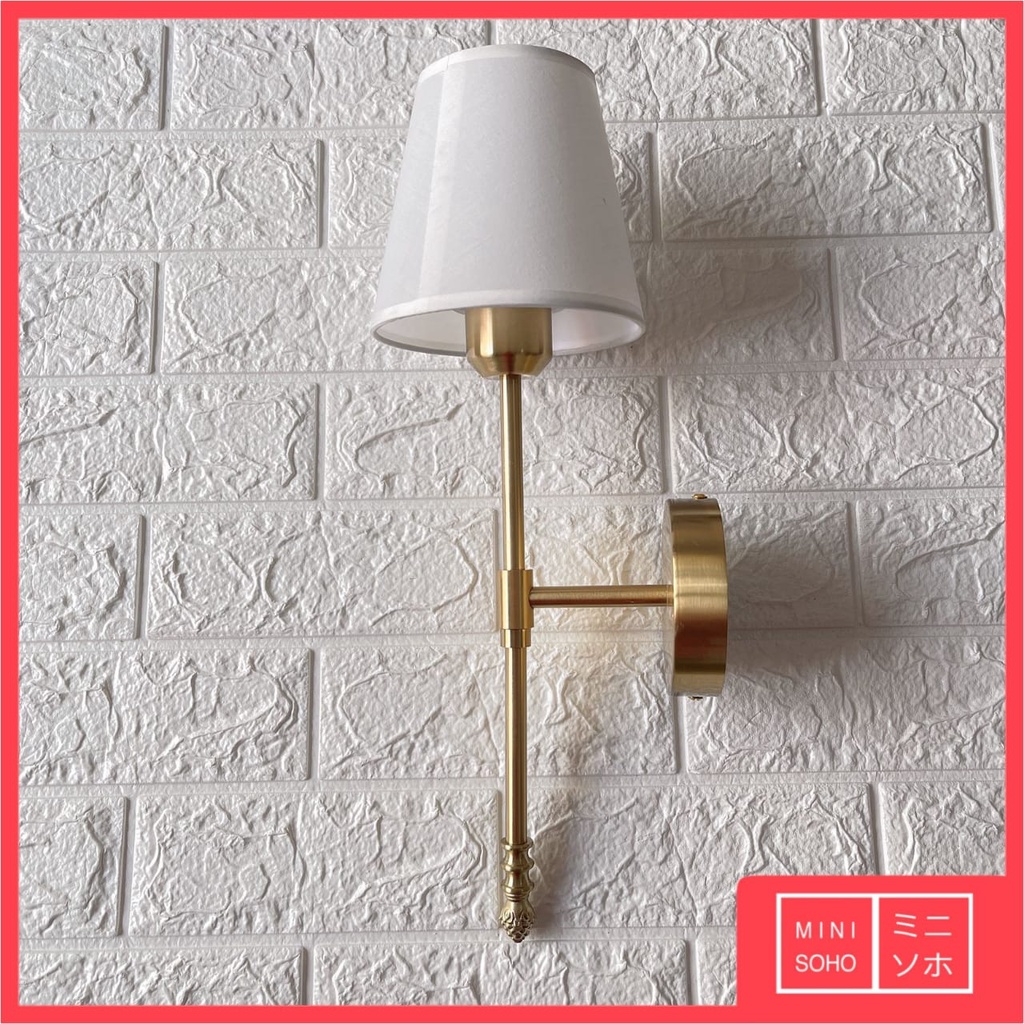 Lampu Dinding Hias Mewah Luxury Premium Minimalis Modern Sconce Wall Lamp Simple Long Tail Brass