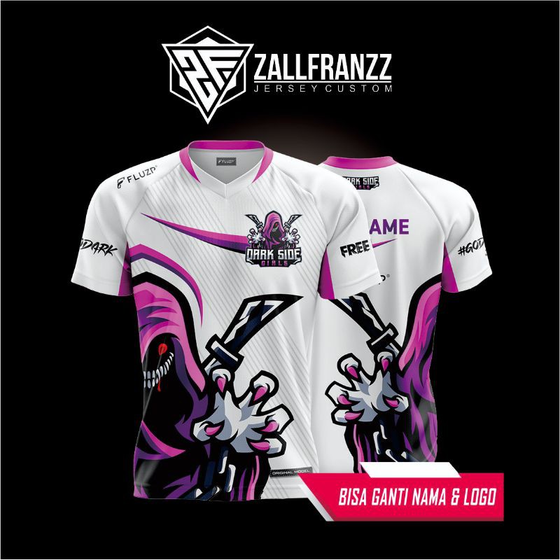 Jersey Baju Kaos Gaming Costum MLBB PUBGM Free Fire AOV CODM Terbaru 2021