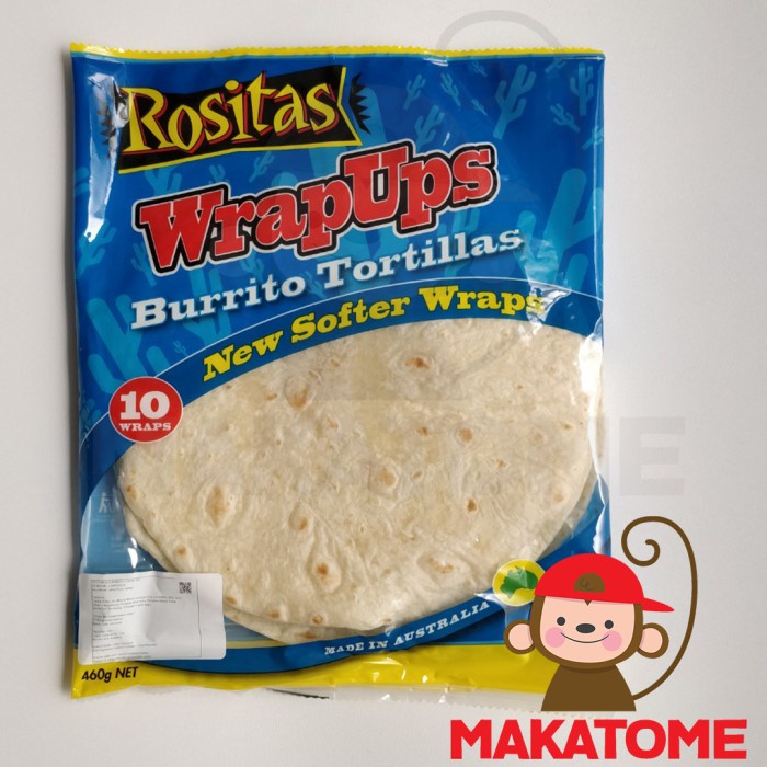 

Rositas Tortilla Burrito Tortillas 10 Wraps 460Gr Wrapups Rosita Kulit