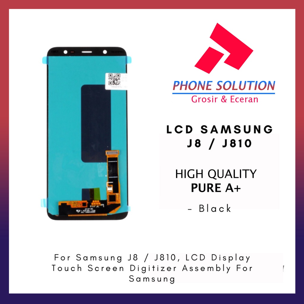 LCD Samsung J8 J810 2018 100% Original Fullset Touchscreen // Supplier LCD Samsung - Garansi 1 Bulan