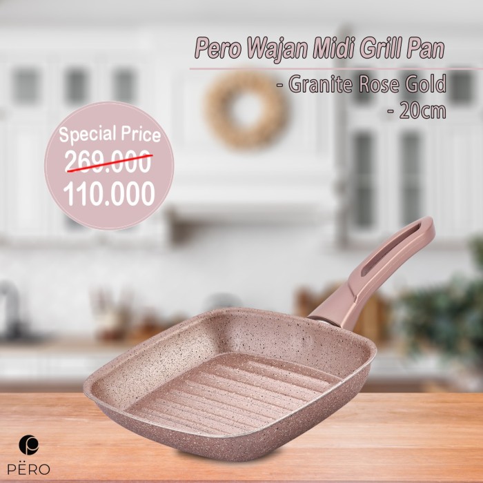 TERLARIS PERO WAJAN MIDI GRILL - ROSEGOLD